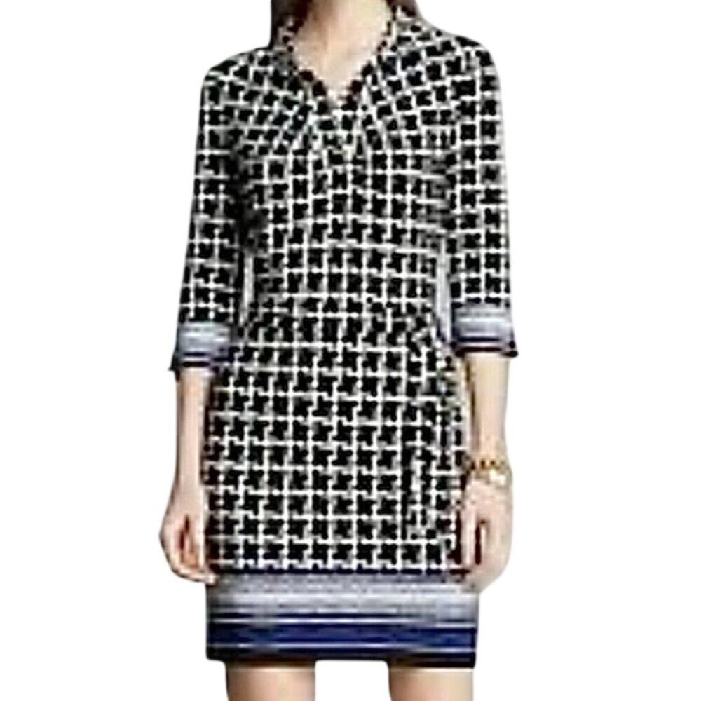 Laundry By Shelli Segal Ruched Shirt Dress Size 12 Collared Shirtdress Career